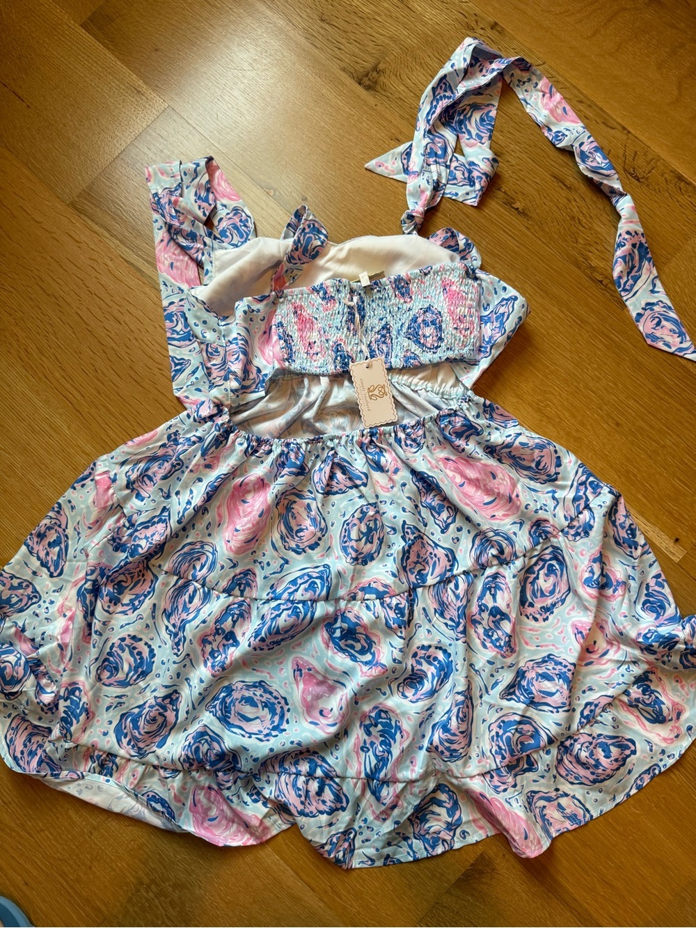 Simply Southern Pink and Blue Swirl Sundress
